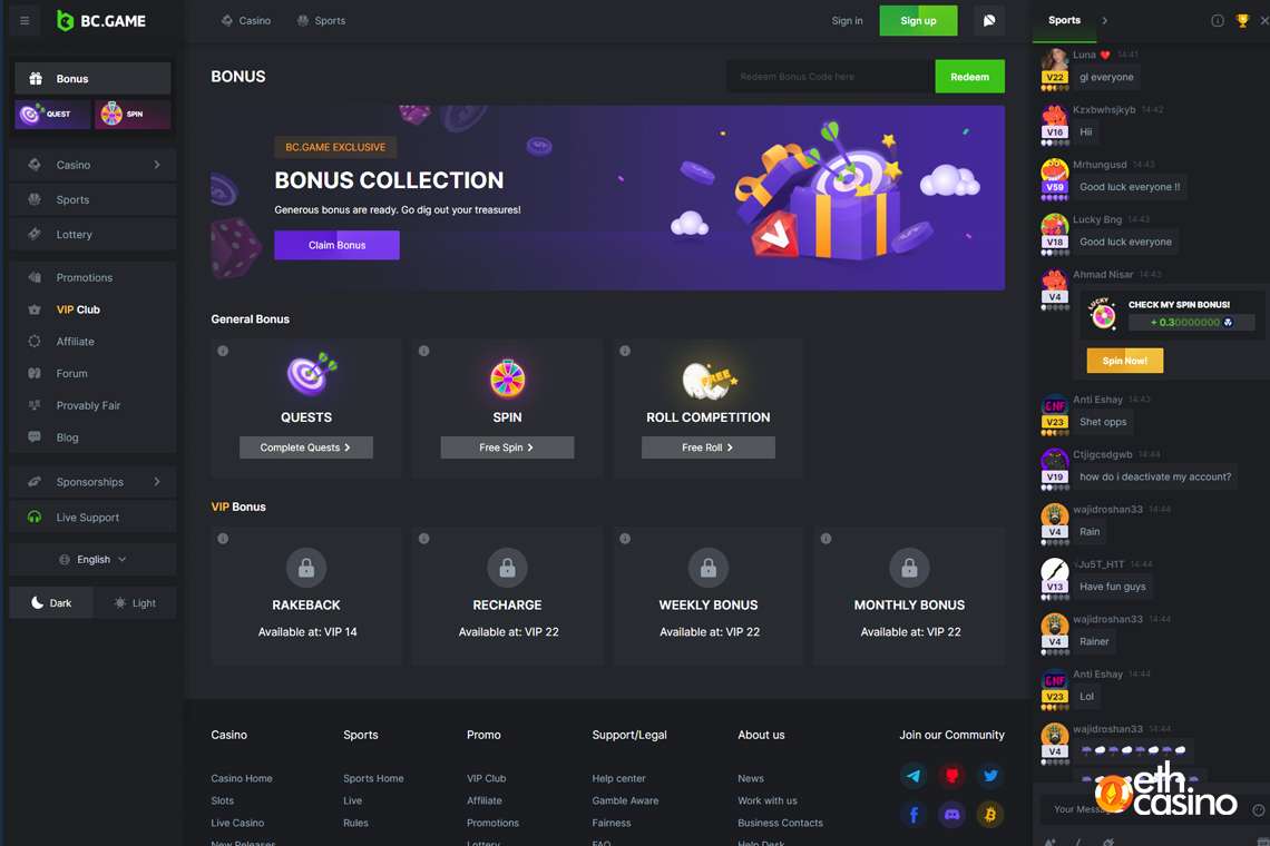 Best Ethereum Casino Bonuses In 2025